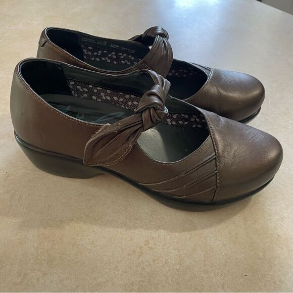 Dansko Mary Jane Ainsley Clogs shoes size36 bronze brown slip on - Picture 3 of 7